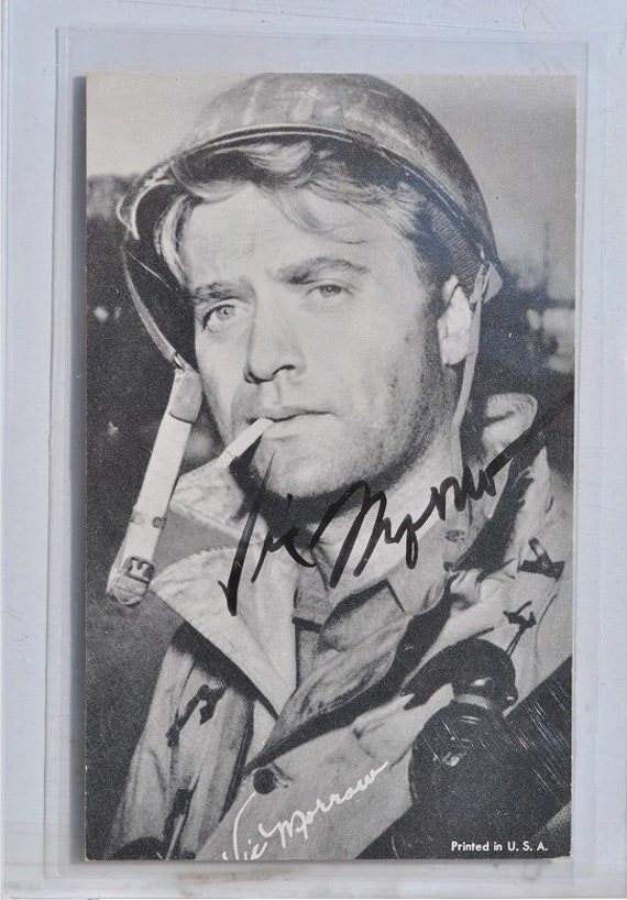 Vic Morrow Signed Photo Combat The Twilight Zone Movie Etsy