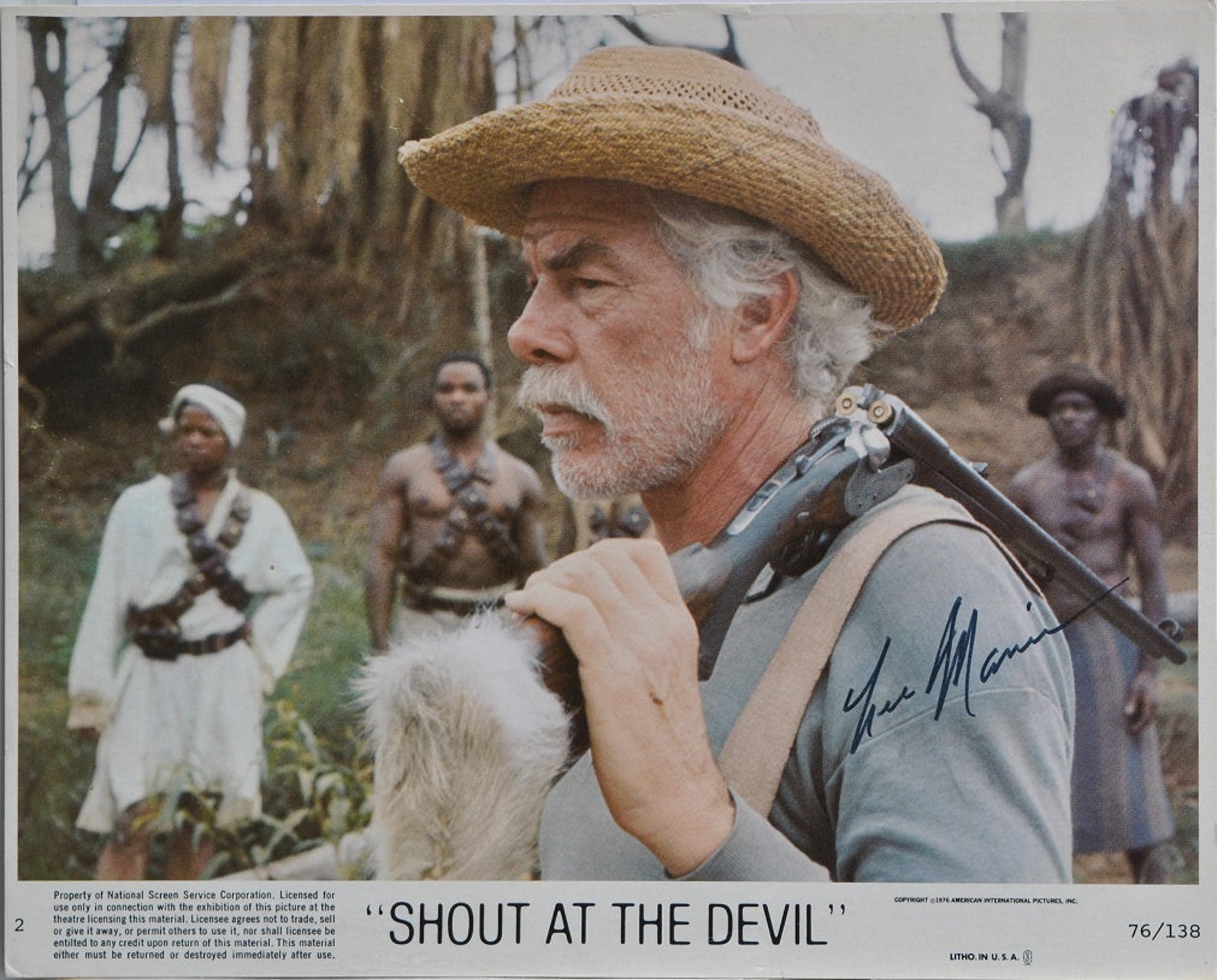 LEE MARVIN SIGNED Photo Shout At The Devil w/coa Etsy