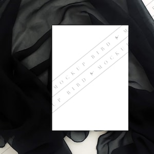 Maqueta de tarjeta de boda, Maqueta de tarjeta negra, Tarjeta en blanco, Maqueta de tarjeta minimalista, Plantilla de tarjeta, Maqueta de invitación, Maqueta de papelería Maqueta negra