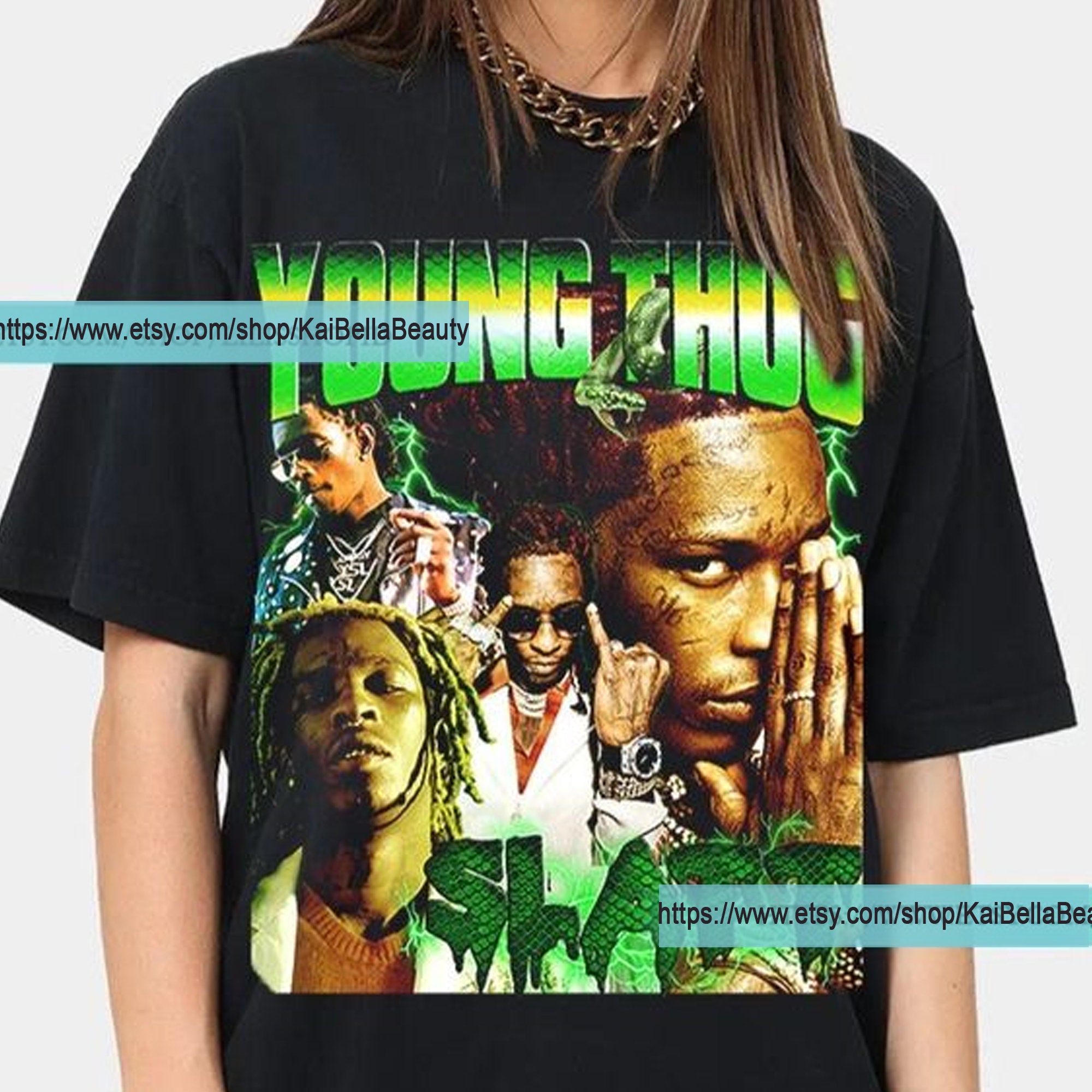 Discover Young Thug Shirt, Young Thug T Shirt, Young Thug Vintage Inspired 90's Rap T Shirt