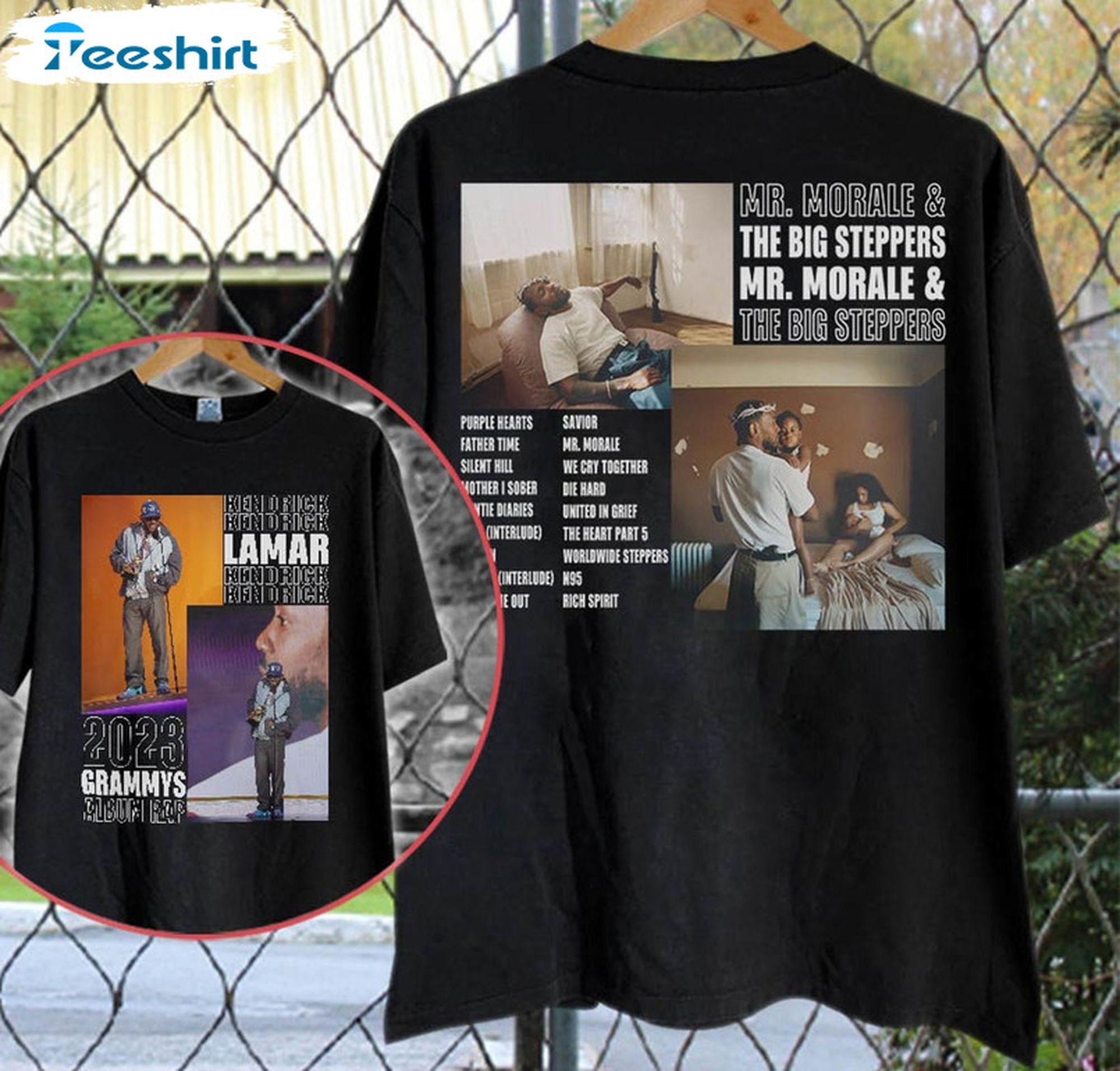 Discover The Grammys 2023 Kendrick Lamar gewinnt bestes Rap Album Zweiseitiges T-Shirt