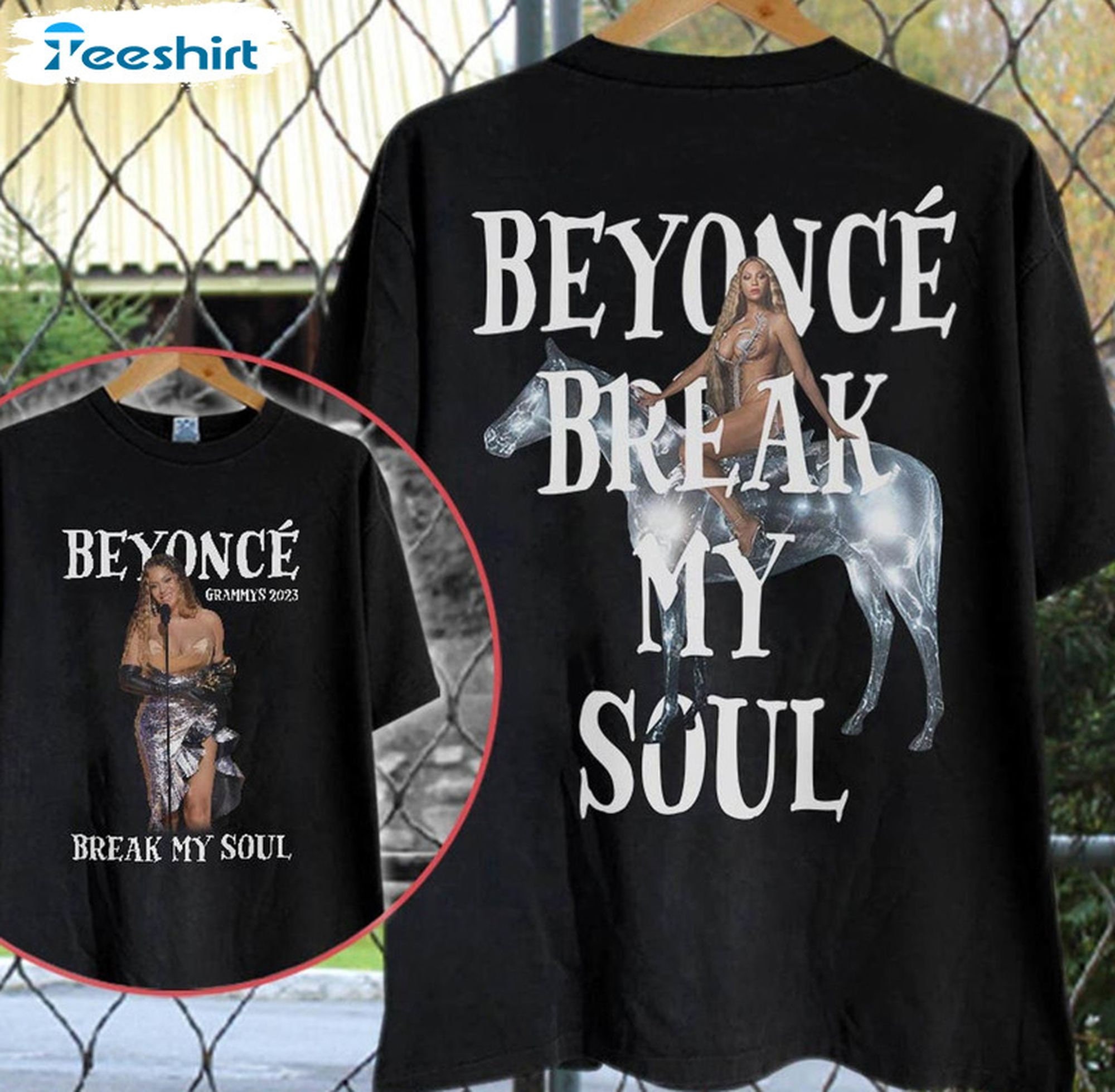 Discover Break My Soul Beyonce, The Grammys 2023 gewinnt Zweiseitiges T-Shirt