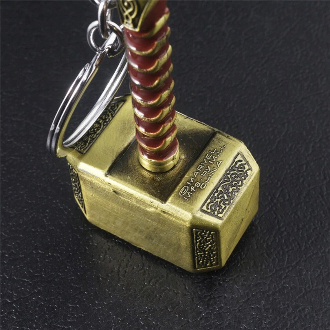 Marvel Car Accessories Thor Hammer Metal Keychain Men Women Etsy