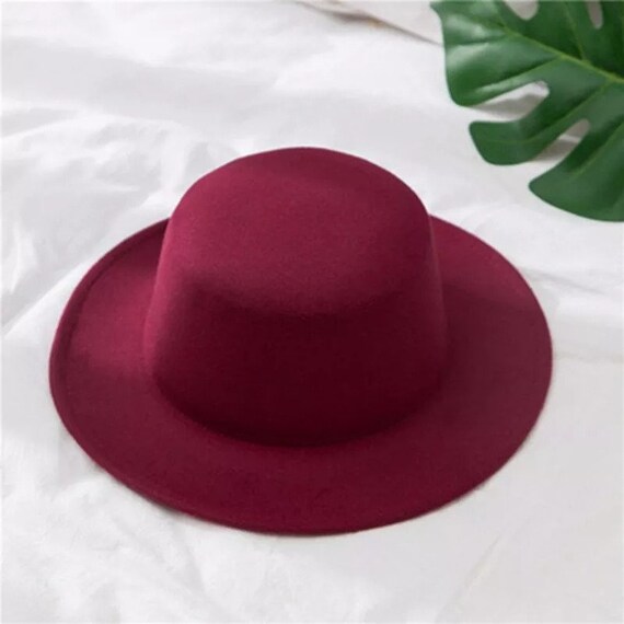 Hats for Women Flat Top Fedoras Hats 