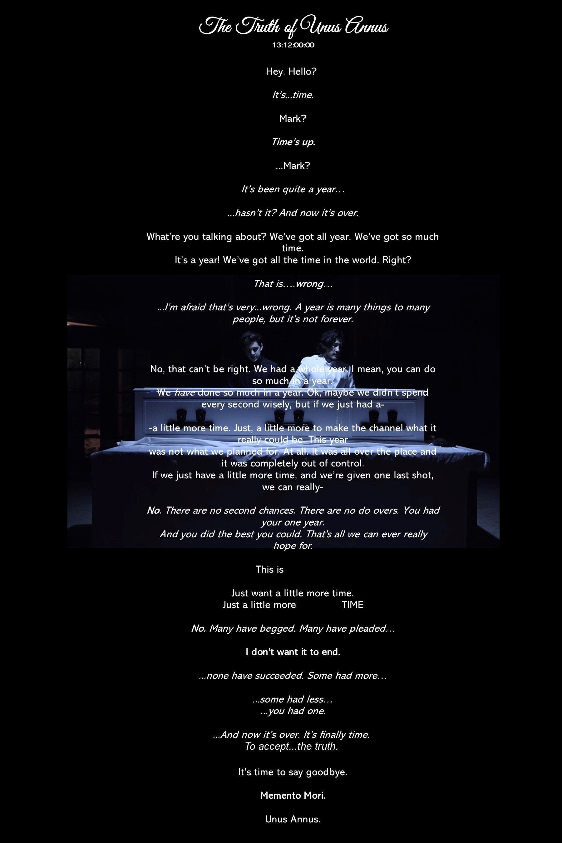 Buy Unus Annus Poetic Dialogue Poster: the Truth of Unus Annus Online in  India - Etsy