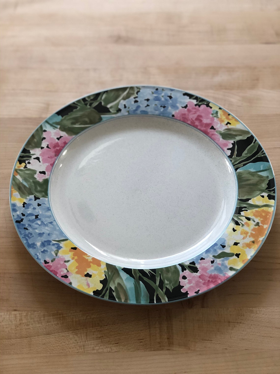 SET of 2 Serving Platter Bowl Studio Nova Floral Image Etsy