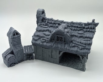 Casa de campo y panadería con techo de paja de Black Scroll Games