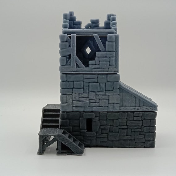 その他 Terrain - Watch Tower, Ruin (3 Floors) Terrain - Watch Tower, Ruin (3 Floors) 40k WTC 3 stored