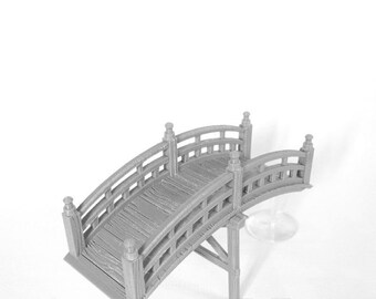 Samurai Bridge Puente de madera ornamental por 3D Alien World