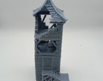 Atalaya - torre en ruinas, tres niveles con nivel de entrada por Black Scrolls Games