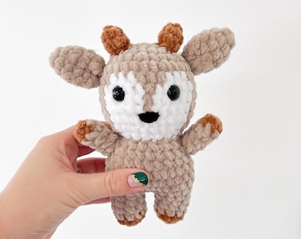 Small Reindeer Plush Crochet Pattern PDF