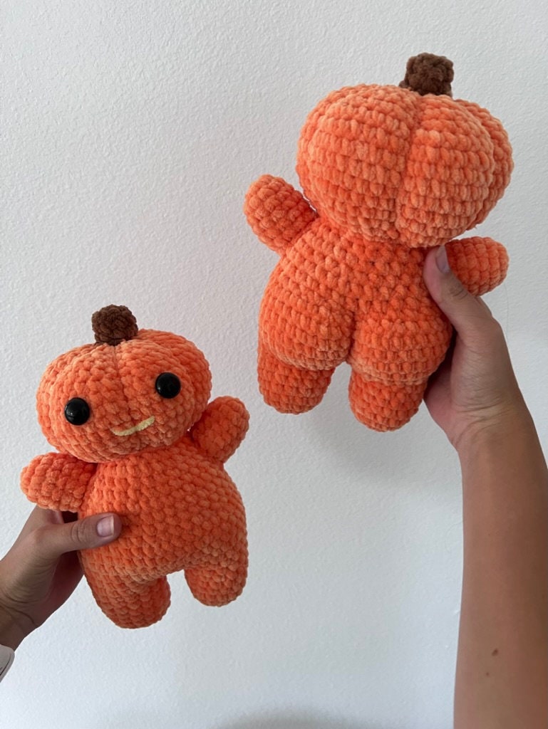 Cheeky Pumpkin Crochet Pattern – Amigurumi Halloween Plush Toy