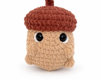 Aaron the Acorn Crochet Pattern (PDF) – Playful Nature Amigurumi Toy