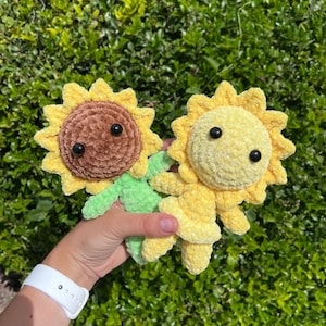 Sunflower Boi and Sun Girl 4in1 Crochet Pattern PDF image 1