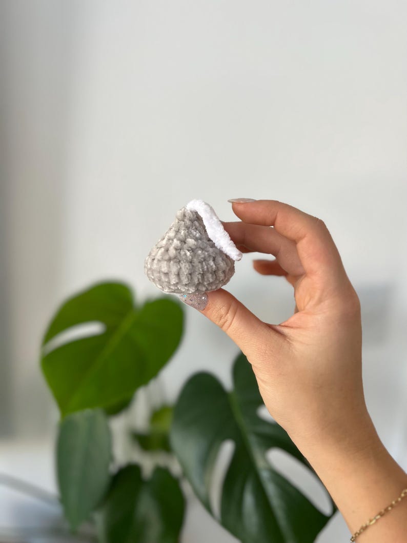 Crocheted Amigurumi Hershey's Chocolate Kiss Pattern | Quick & Simple for Easter Baskets image 5