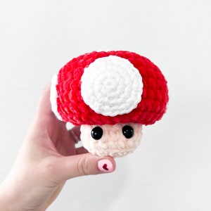 Mushroom From Video Games and Movies Plush Crochet Pattern PDF