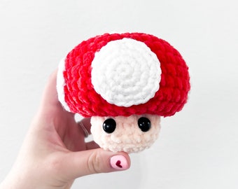 Mushroom From Video Games and Movies Plush Crochet Pattern PDF