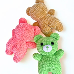 Patron au crochet Booty Bear Amigurumi - Animal en peluche pour débutant PDF (téléchargement instantané)