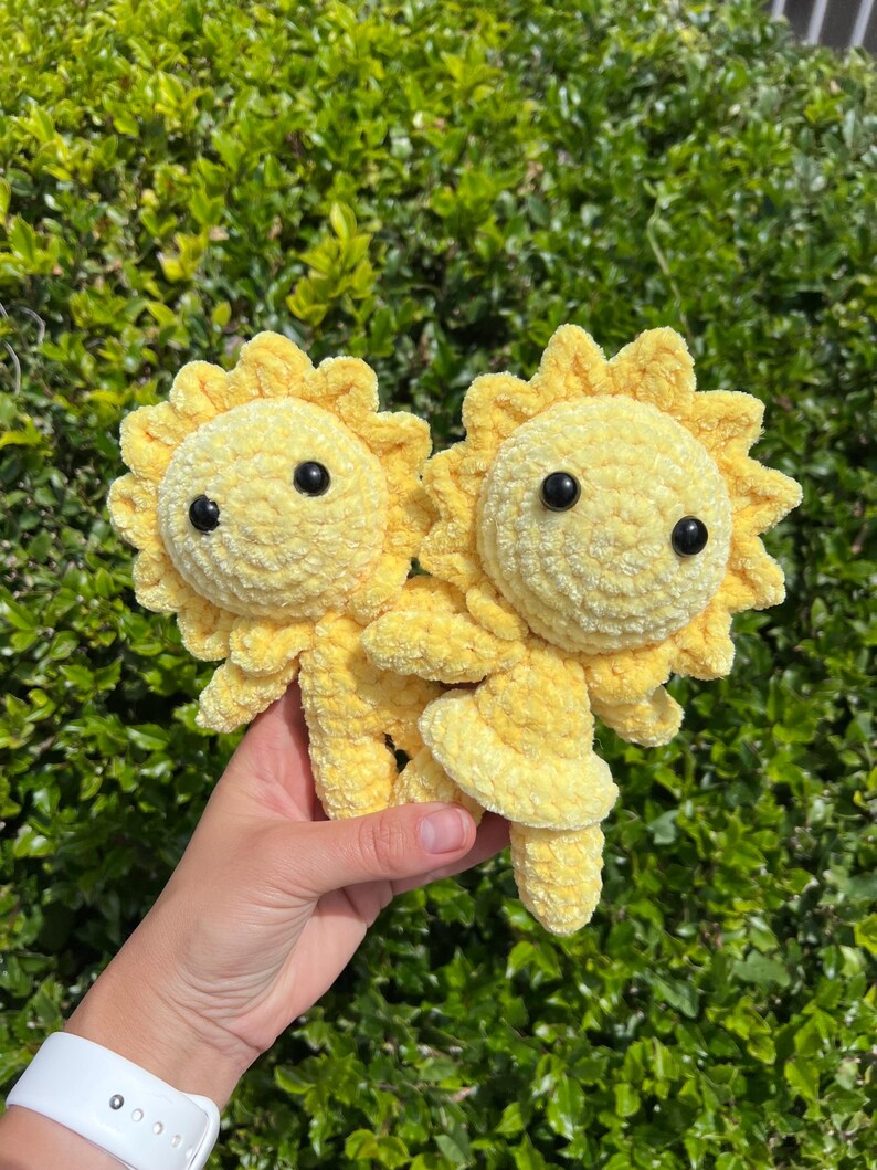 Sunflower Boy & Sun Girl Amigurumi Crochet Pattern - 4 in 1 PDF for Spring/Summer image 14