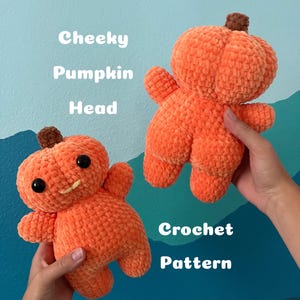 Motif au crochet citrouille coquine - Peluche Amigurumi pour Halloween (téléchargement PDF) image 5