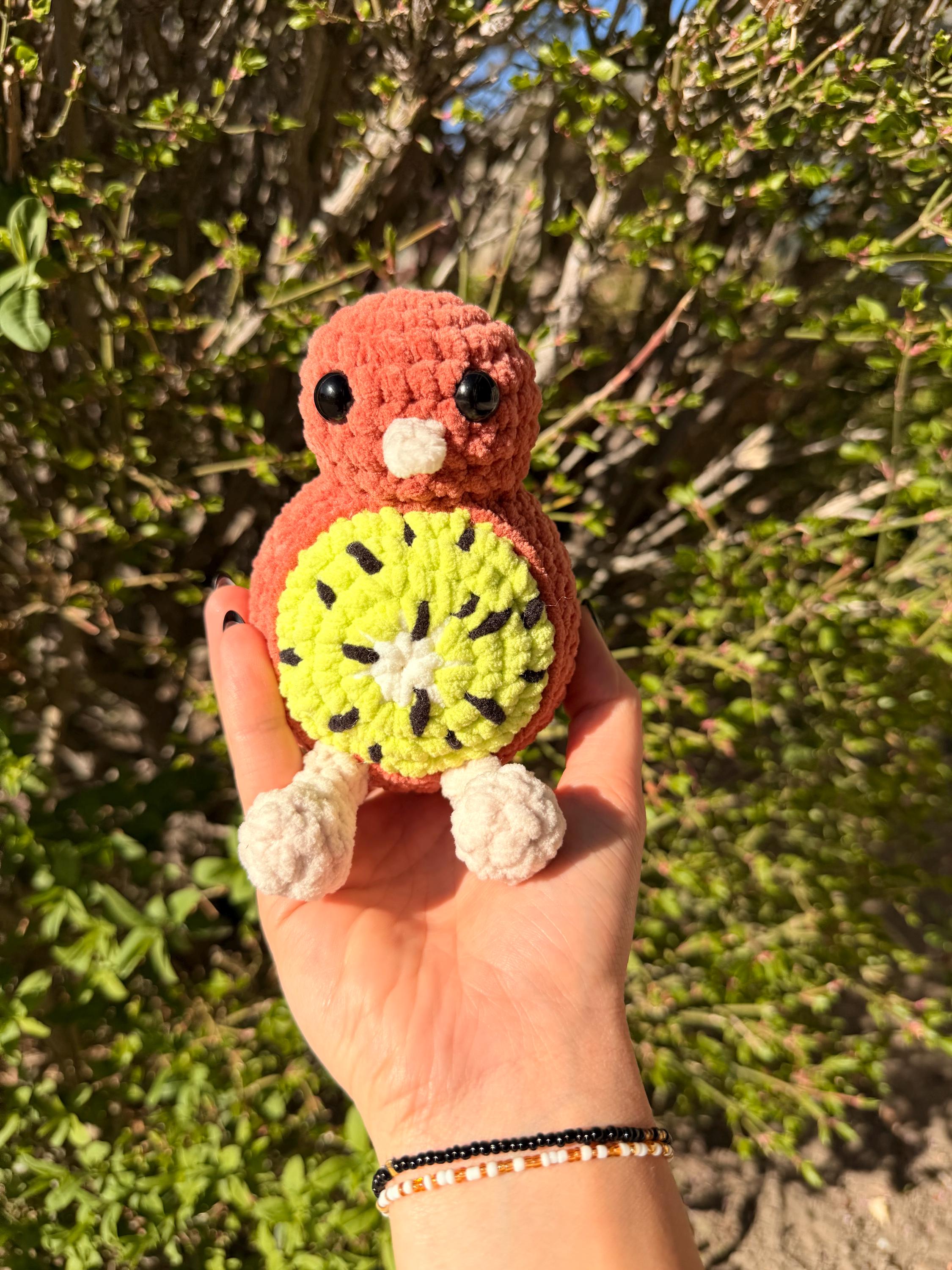 Iwi Bird Pattern Kiwi Bird Punimal Crochet Pattern PDF | Amigurumi Plush Toy (beginner ...