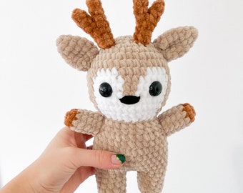 Large Reindeer Plush Crochet Pattern PDF