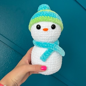 Crochet Amigurumi Snowman Plushie Pattern PDF
