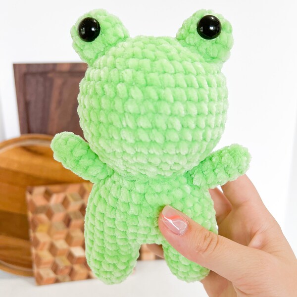 Little Frog Plushie Crochet Pattern PDF