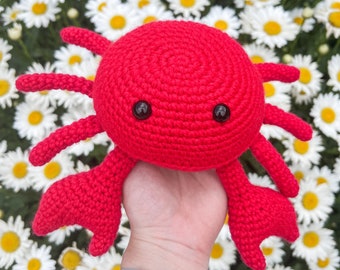 Crab Crochet Pattern Plushie PDF
