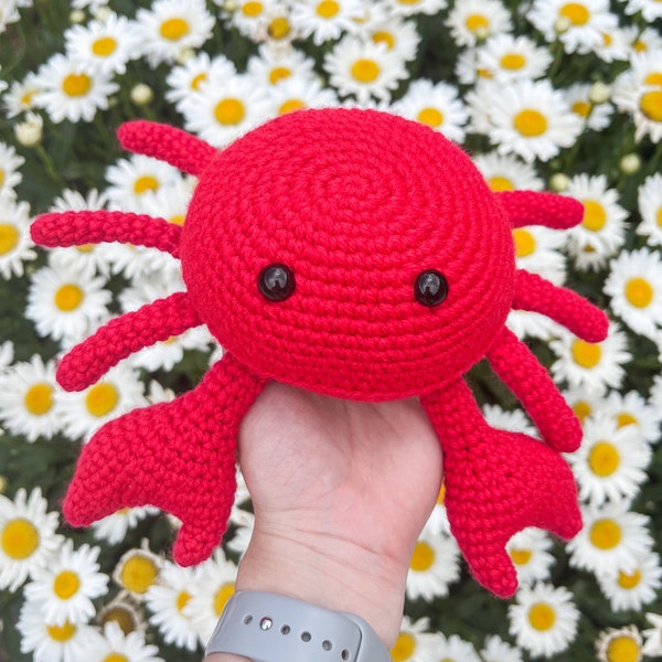 Crochet Amigurumi Crab PDF Pattern - Easy Beach & Ocean Project for Newbies