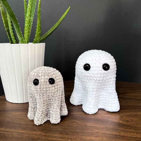 Padrão de crochê amigurumi de fantasma viral em PDF | Design assustador e moderno