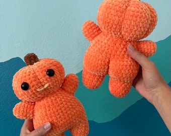 Cheeky Pumpkin Head with Booty Crochet Pattern PDF