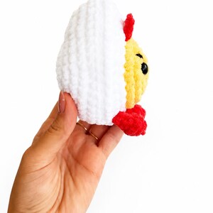 Deviled Egg Crochet Pattern PDF | Funny Amigurumi Food Crochet Pattern | Cute Egg Plushie | Beginner Crochet Pattern | Punimals image 6