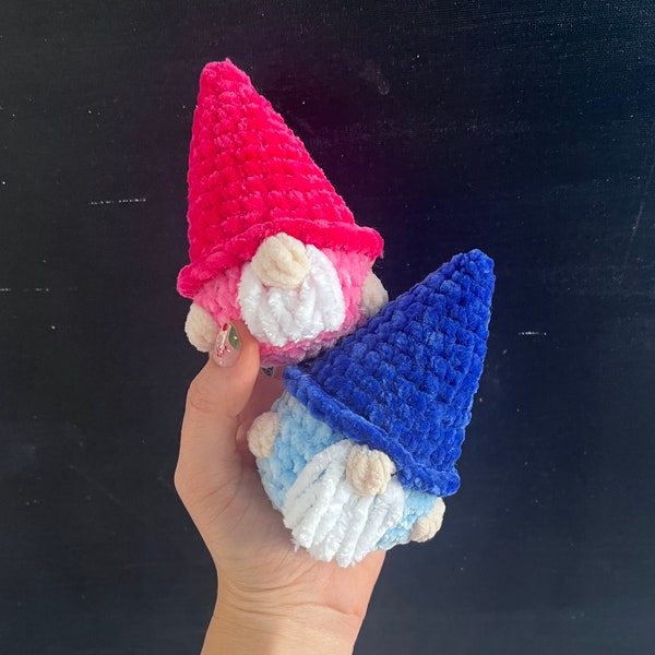 No Sew Little Gnome Crochet Pattern PDF