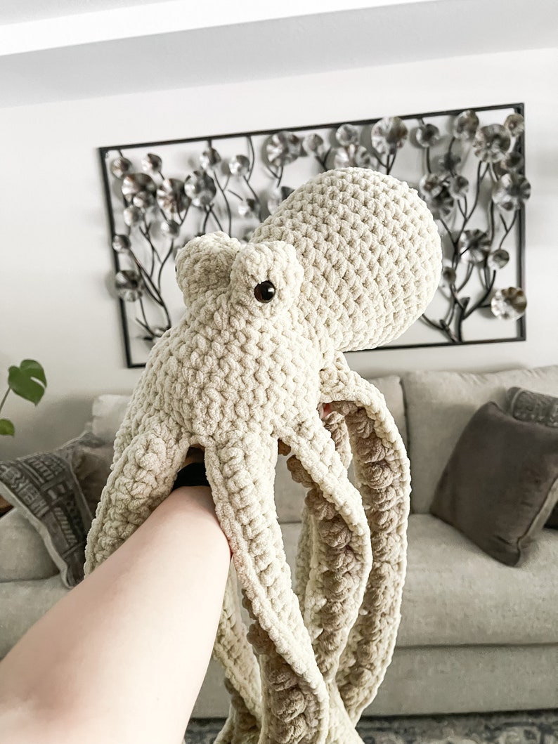 Octopus Stuffed Animal, Sea Animal, Octopus Gifts, Nursery Decor, Large Stuffed Animals, Under The Sea Nursery, Toddler Boy Gift imagem 4