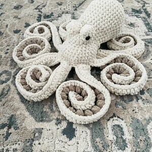 Octopus Stuffed Animal, Sea Animal, Octopus Gifts, Nursery Decor, Large Stuffed Animals, Under The Sea Nursery, Toddler Boy Gift imagem 9