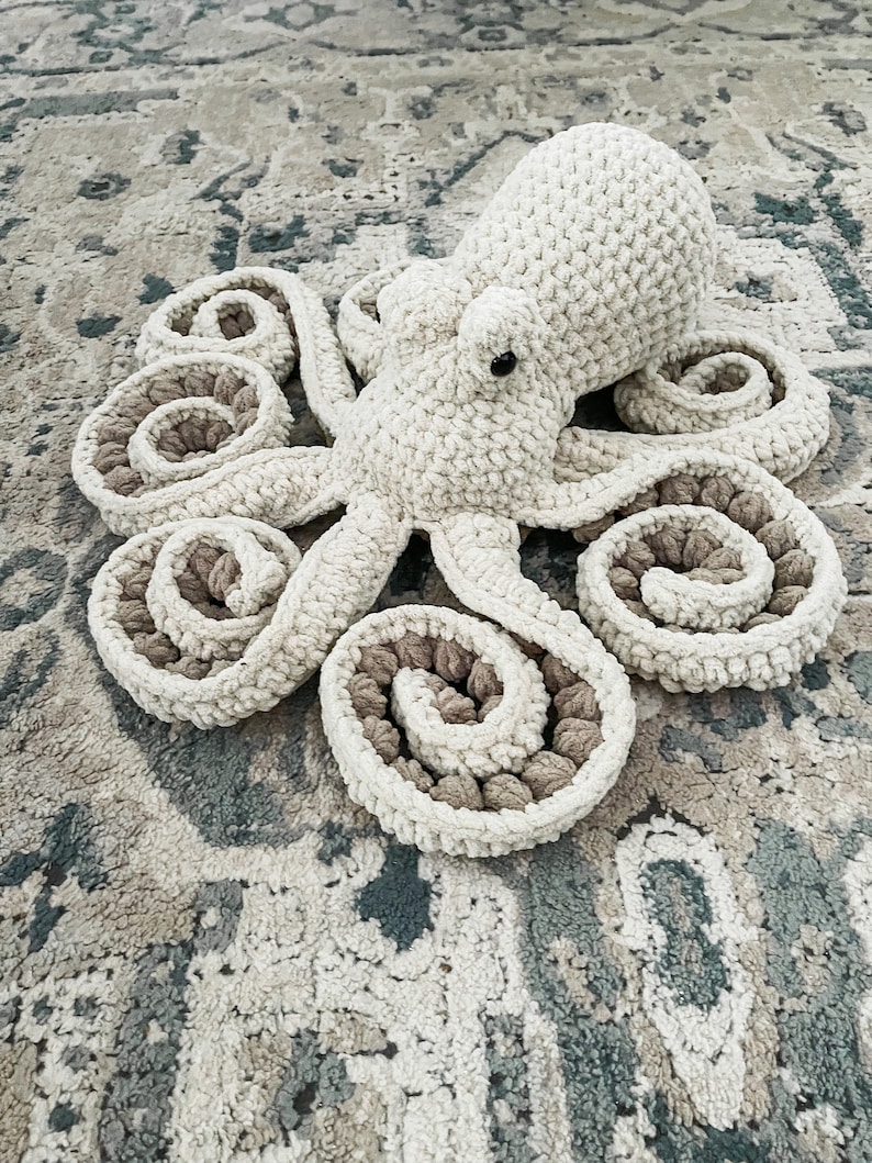 Octopus Stuffed Animal, Sea Animal, Octopus Gifts, Nursery Decor, Large Stuffed Animals, Under The Sea Nursery, Toddler Boy Gift imagem 9