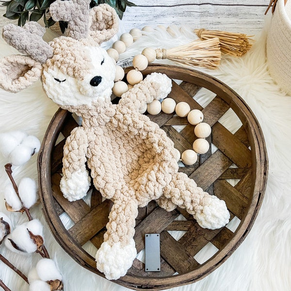 Hirsch Lovey, Wald-Kinderzimmer-Dekor, Baby-Kuscheltier, Jagd-Kinderzimmer-Dekor, Wald-Babyparty, Buck Lovey, Hirsch-Baby-Geschenk