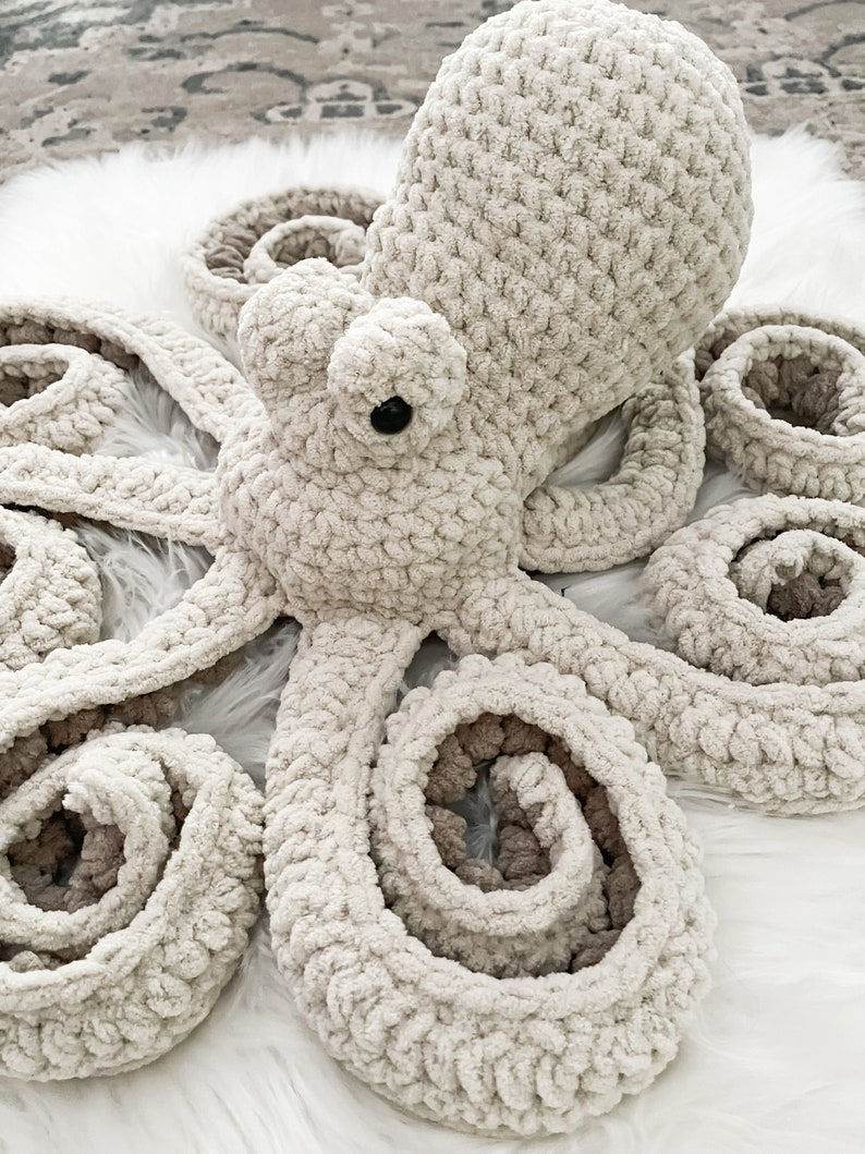 Octopus Stuffed Animal, Sea Animal, Octopus Gifts, Nursery Decor, Large Stuffed Animals, Under The Sea Nursery, Toddler Boy Gift imagem 7