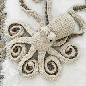 Octopus Stuffed Animal, Sea Animal, Octopus Gifts, Nursery Decor, Large Stuffed Animals, Under The Sea Nursery, Toddler Boy Gift
