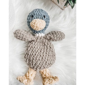 Duck Lovey, Soft Toys For Newborns, Farm Nursery Decor, Duck Toy, Mallard Duck Baby Blanket, Baby Snuggle Animal, Security Blanket image 3
