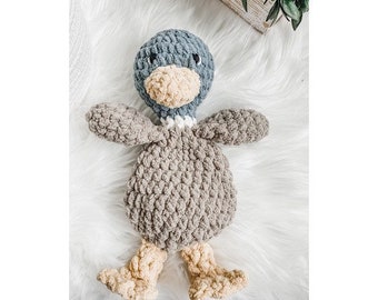 Ente Lovey für Babys, Stofftiere für Neugeborene, Bauernhof Tiere Kinderzimmer Dekor, Stockente Enten Babydecke, Baby Kuscheltier, Derbie Ente