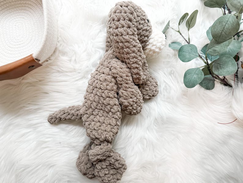 Puppy Stuffed Animal Lovey, Dog Stuffed Animal, Baby Lovey, Baby Cuddle Toy, Hunting Nursery Decor, Dog Themed Baby Gift, Security Blanket image 7