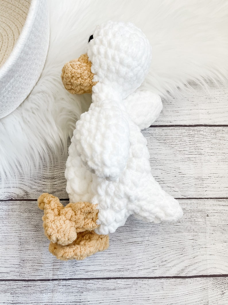 Ente Lovey, Kuscheltier für Neugeborene, Bauernhof Kinderzimmer Dekor, Ente Spielzeug, Stockente Ente Babydecke, Baby Kuscheltier, Schmusetuch Bild 6