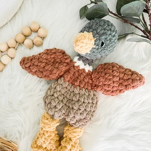 Mallard Duck Baby Lovey, Duck Nursery Decor, Baby Snuggle Animal, Hunting Themed Nursery, Baby Cuddle Blanket, Outdoor Nursery Decor