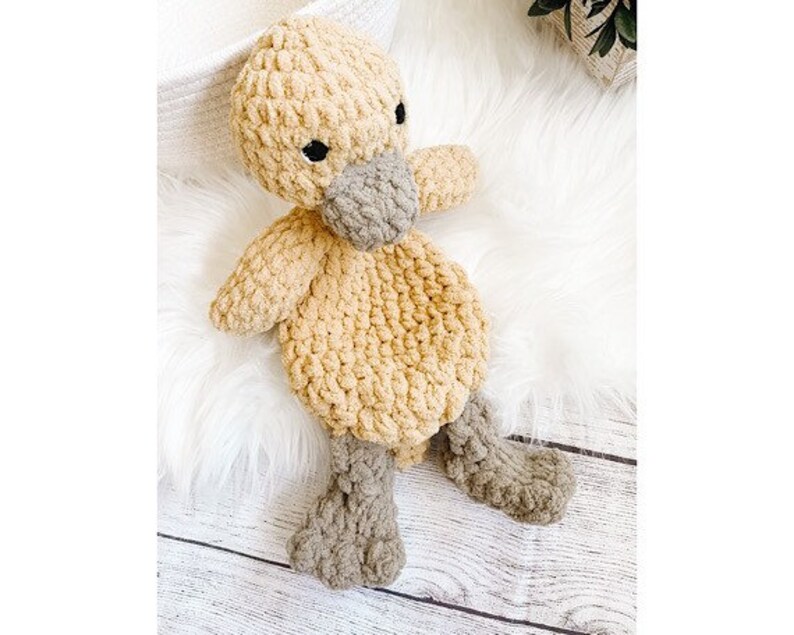 Ente Lovey, Kuscheltier für Neugeborene, Bauernhof Kinderzimmer Dekor, Ente Spielzeug, Stockente Ente Babydecke, Baby Kuscheltier, Schmusetuch Bild 7