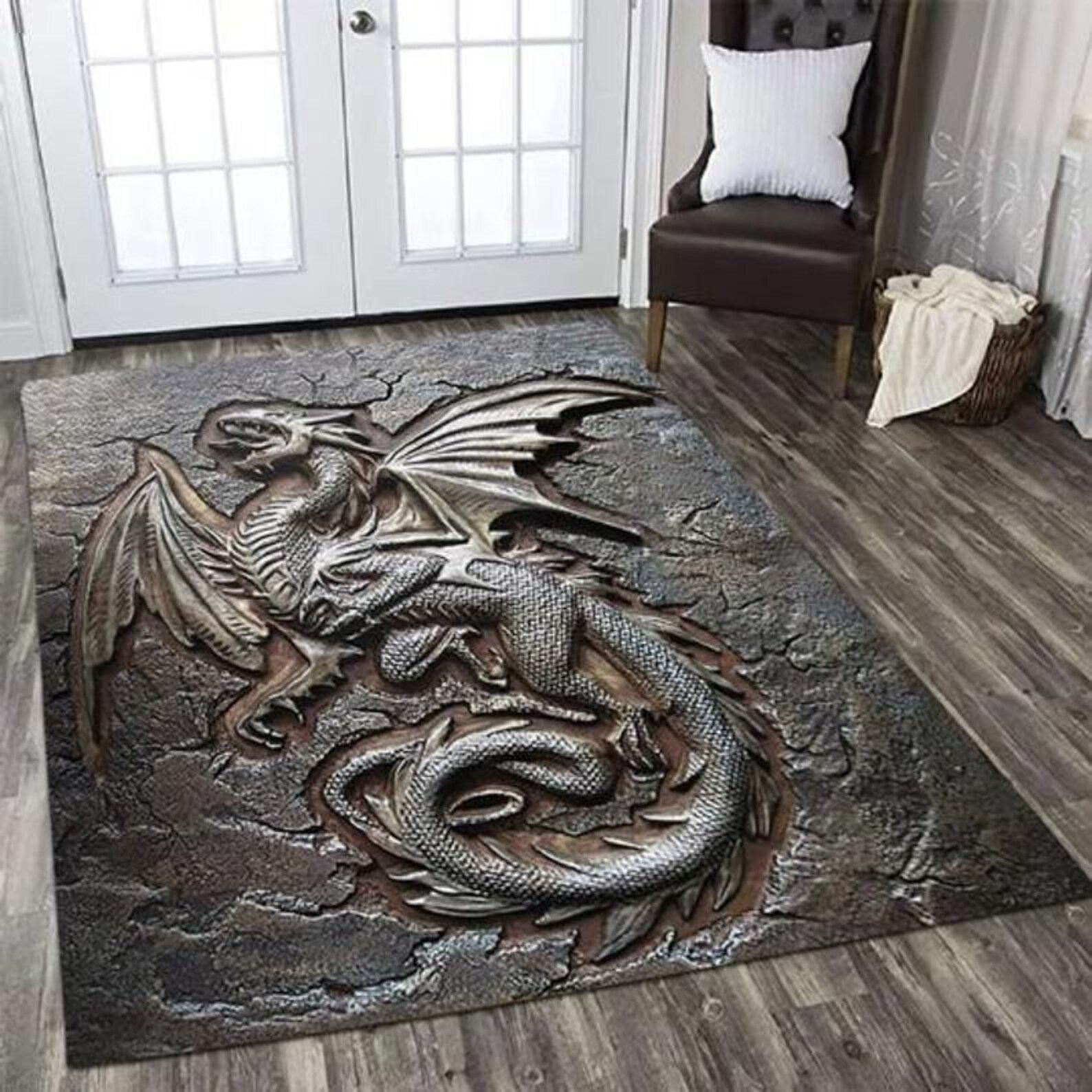 DRAGON Area Rug Decorative Floor Rug Carpet Etsy