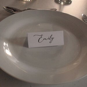 Personalised Handwritten Calligraphy Table Place Names image 1
