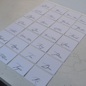 Personalised Handwritten Calligraphy Table Place Names image 3
