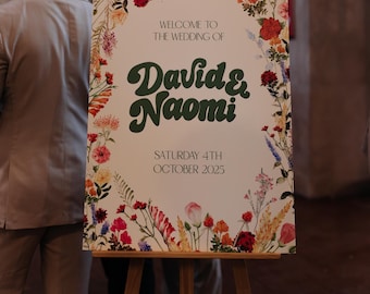 Personalised Digitally Drawn Wedding Signs